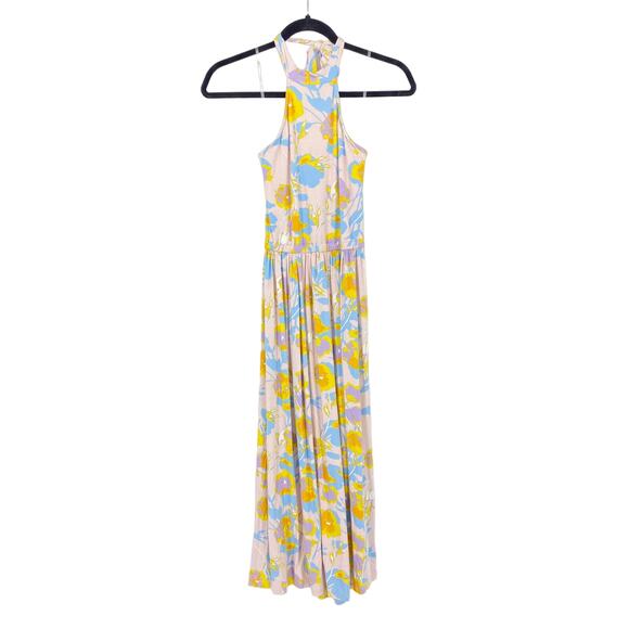 Rachel Pally Women's Size XS Multicolored Beth Dress Halter Garden Floral NEW - Picture 1 of 7